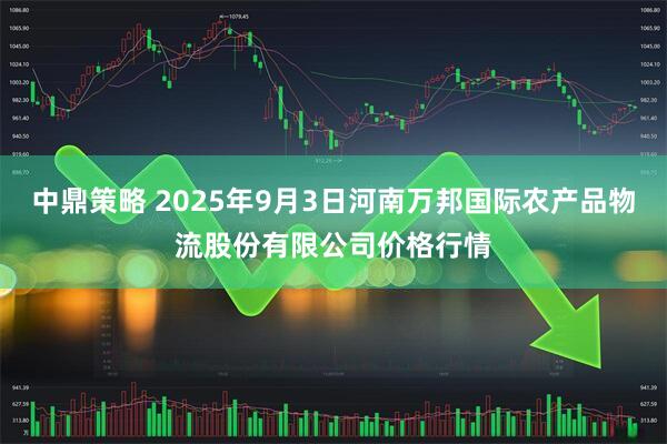 中鼎策略 2025年9月3日河南万邦国际农产品物流股份有限公司价格行情